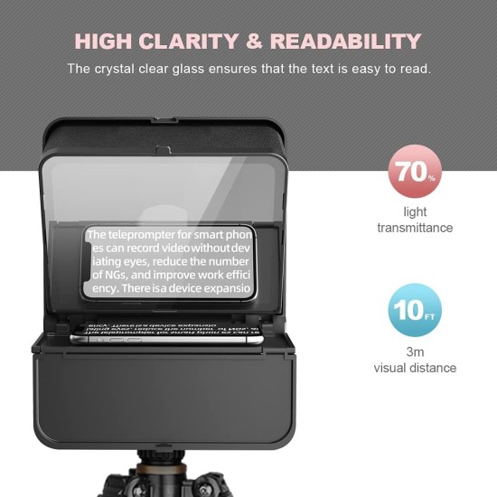 LENSGO TC7S Portable Teleprompter for Phones LENSGO TC7S Portable Teleprompter for Phones