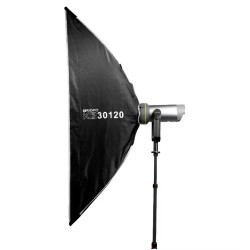 Triopo Stripbox Quick Setup + Honeycomb Grid 30cm by 120cm Triopo Stripbox Quick Setup + Honeycomb Grid 30cm by 120cm