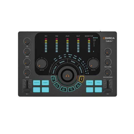 COMICA ADCaster C2 Podcasting/ Recording/ Streaming Multi-functional Audio Interface