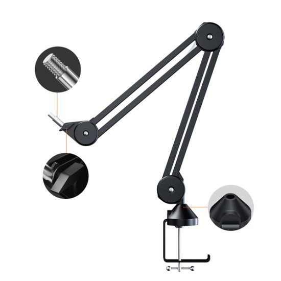 COMICA STA-U2A RGB Cardioid Condenser USB Microphone Kit (Black)