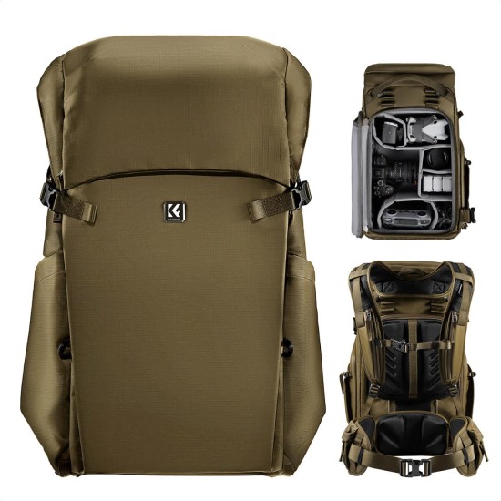 K&F Concept 30L Champagne Camera Backpack K&F Concept 30L Champagne Camera Backpack