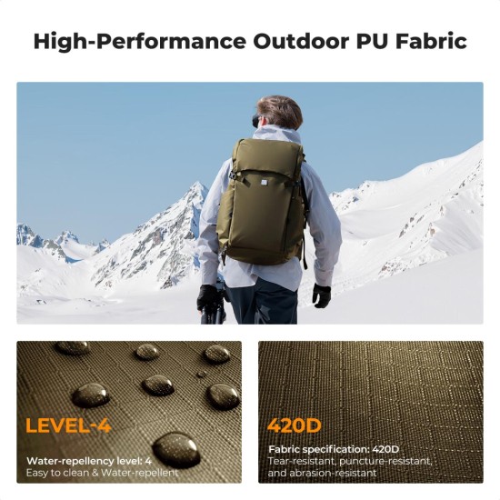 K&F Concept 30L Champagne Camera Backpack K&F Concept 30L Champagne Camera Backpack