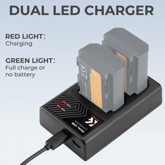K&F Concept NP-FZ100 Dual Battery Charger K&F Concept NP-FZ100 Dual Battery Charger