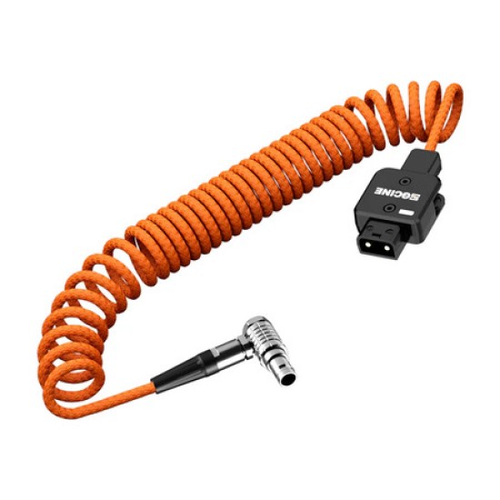 ZGCINE DT-LM DTap to Lemo 2Pin Male Power Cable for Select RED ARRI and SONY Camera