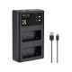 K&F Concept LP-E17 Dual Slot Quick Battery Charger - USB C/B K&F Concept LP-E17 Dual Slot Quick Battery Charger - USB C/B