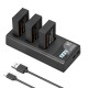 K&F Concept LP-E17 Battery Pack - 3 Batteries + Tripple Charger K&F Concept LP-E17 Battery Pack - 3 Batteries + Tripple Charger