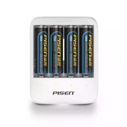 Pisen AA Rechargeable 2200mAh 4Pack + USB Charger  Pisen AA Rechargeable 2200mAh 4Pack + USB Charger