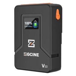 ZGCINE V-MOUNT BATTERY 50Wh POCKET SIZE WITH PD FAST CHARGING - ZG-V50 ZGCINE V-MOUNT BATTERY 50Wh POCKET SIZE WITH PD FAST CHARGING - ZG-V50