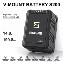 ZGCINE ZG-S200 V Mount Battery 14.8V/200Wh Support PD 100W Input/Output