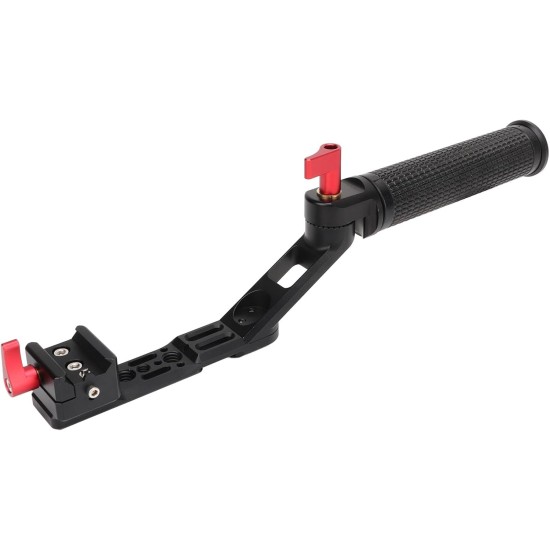 Handle Grip Extension For DJI RSC2/RS2 Gimbal - Adjustable Angle, 1/4" Screw & Cold Shoe Mount (Pack Of 2)
