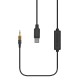 COMICA CVM-DL-SPX(UC) Lock Plate 3.5mm TRS to USB-C Audio Cable with ADC Chip