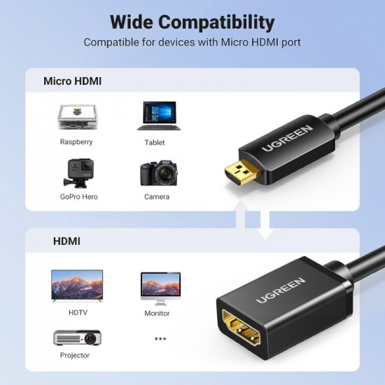 Micro HDMI to HDMI Adapter - UGREEN