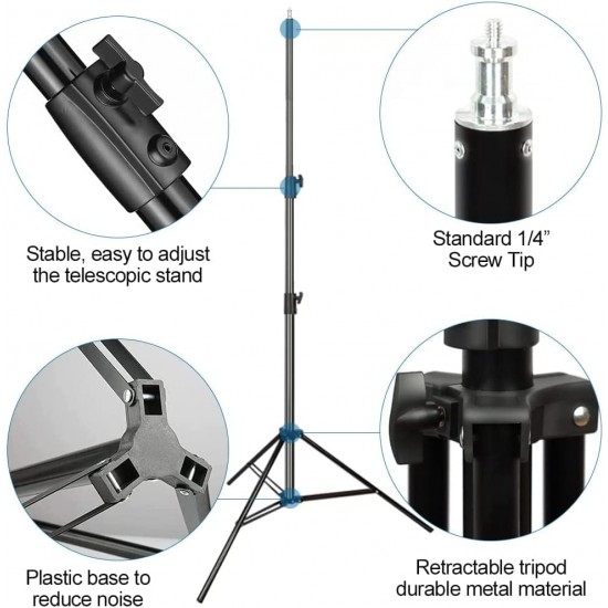 Heavy-Duty Spring-Cushioned Light Stand