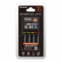 Panasonic Eneloop Pro 4 x AA 2500mAh Batteries with Charger Panasonic Eneloop Pro 4 x AA 2500mAh Batteries with Charger