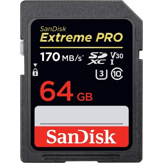 SanDisk 64GB Extreme PRO SDXC UHS-I Card