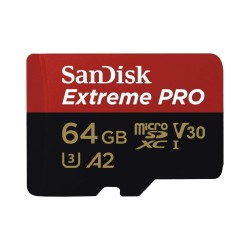 SanDisk 64GB Extreme Pro Micro SD Card + Adapter for Gopro & Drones SanDisk 64GB Extreme Pro Micro SD Card + Adapter for Gopro & Drones