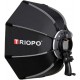 TRIOPO 65CM Octagon Softbox and S Bracket for Speedlight