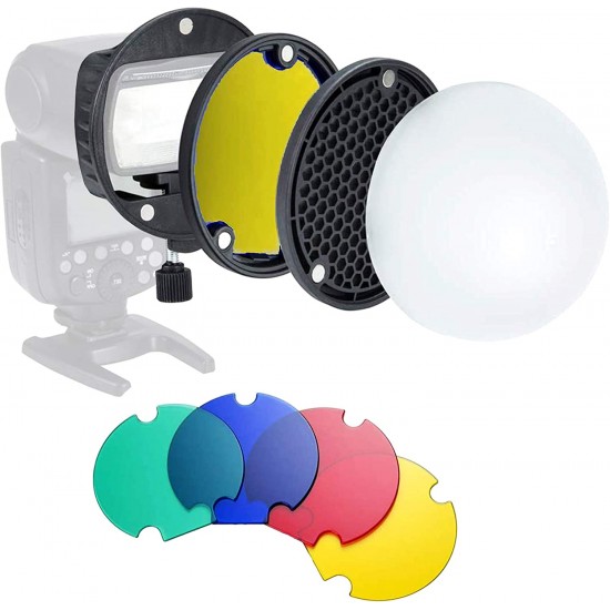 TRIOPO MagDome Color Filter Reflector Honeycomb Diffuser Ball Photo Accessories Kits