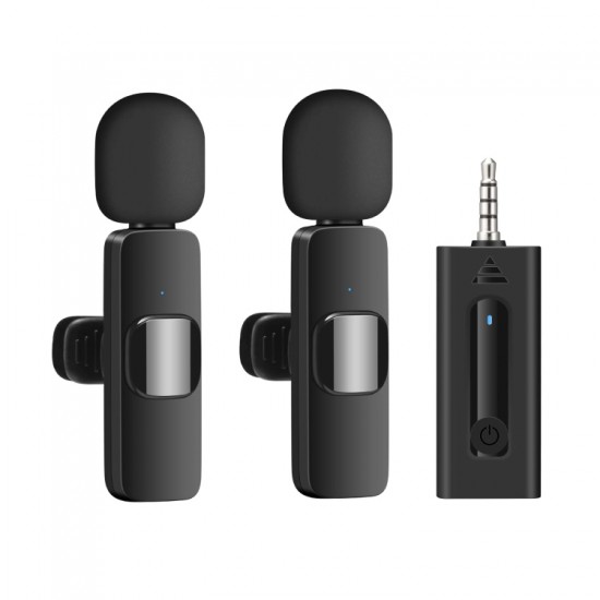  Wireless Dual Lapel Microphone for Camera