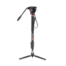Cayer Aluminum Video Monopod with H6 Fluid Head FP3DV4 Cayer Aluminum Video Monopod with H6 Fluid Head FP3DV4