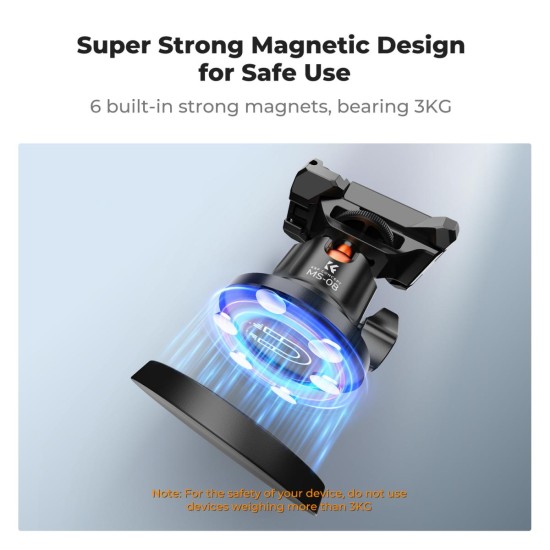 K&F Concept Magnetic Camera Mount Base with Ball Head