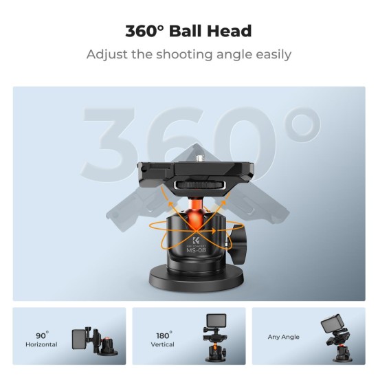 K&F Concept Magnetic Camera Mount Base with Ball Head