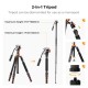 K&F Concept Carbon Fiber Camera Tripod with Hydraulic Head